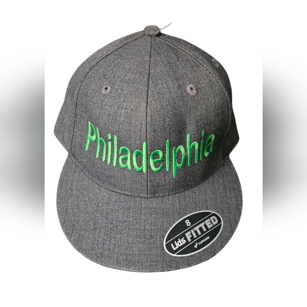 LIDS - NEW Philadelphia Gray & Green Fitted Size 8 Cap Hat​​